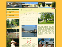 Tablet Screenshot of camping-du-saucil.com